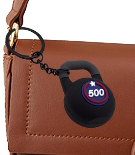 Ungtyb Kettlebell-Enthusiasten-Fitness-Schlüsselanhänger, Kettlebell-Schlüsselanhänger - Gewichtheben-Sport-Schlüsselanhänger - PVC kreativer Anhänger Rucksack Charm Anhänger, Simulation