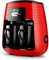 CVNIMV Machine à café encastrable, Machine à café Expresso, Machine à café américaine, Machine à thé Automatique Domestique, Mini cafetière à Filtre Rouge