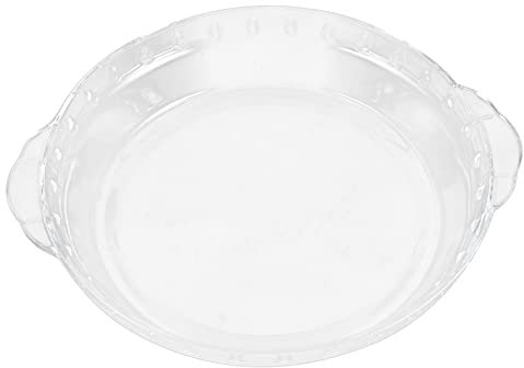 Runde Glas Backform 9 Zoll mit Doppelgriff, Transparent, Hitzebeständig