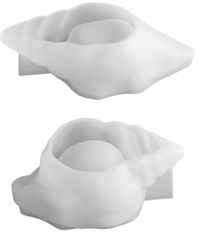 Ieron moules en Silicone en Forme de Coquillage et conque, pour bougeoirs et décorations en résine