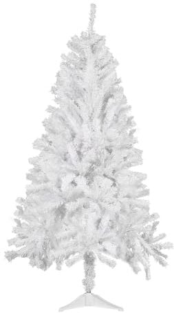 CCLIFE Künstlicher Weihnachtsbaum Nordmanntanne, 120cm, 225 Astspitzen, Tannenbaum Klein, Spritzguss, Weiß, Cushhom