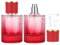 Segbeauty Boccetta Profumo Ricaricabile, 2 Pezzi 50ml Porta Profumo da Viaggio, Dispenser Profumo da Viaggio, flacone spray per Profumo, Oli Essenziali (Gradiente Rosso)