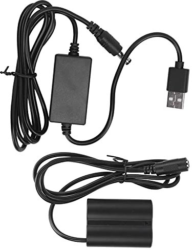 Dummy-Batterie-DC-Koppler, Netzteil mit USB-Laufwerkskabel, Kontinuierliche Stabile Stromversorgung für die