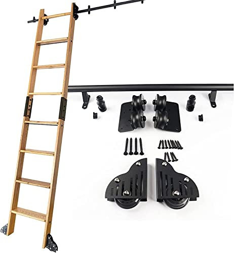 Robuste Roll-Leiter, Gleitschiene, Hardware-Kit für Bücherregal, Lager, 600 cm