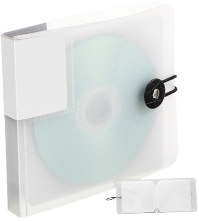 TOGEVAL Cd-Organizer 12-kapazität Cd-hülle Aufbewahrungstasche Pp-Kunststoff Leicht Kompakt Für Unterwegs