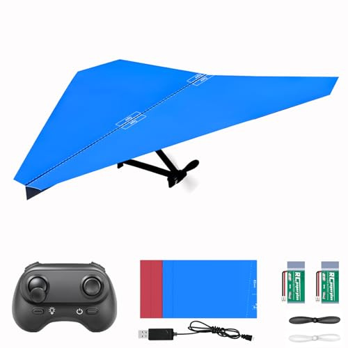 HAWK'S WORK RC-pappersflyg DIY-kit, lättflygen STEM-leksak (Birdy X 2.0) | DIY-pappersflygkit, STEM-leksak, enkel montering, lätt & portabel, perfekt present för nybörjare och kreativt lärande