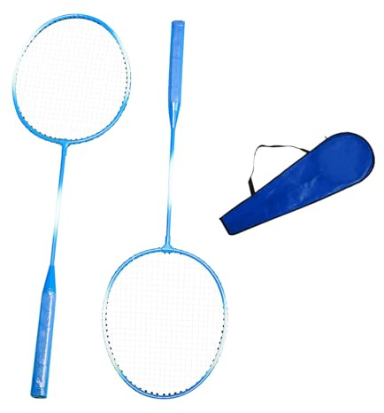 Badminton-Schläger-Set | Badminton-Schläger mit solidem Griff, bequemer Griff, für Unterricht, Sportunterricht, Freizeit, Familie, Jugendliche, Jugendliche