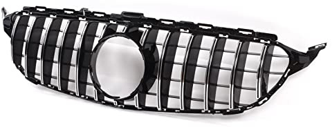 Yctze Kühlergrill Vorne W205 Grill Panamericana GT Ersatzgrill C-Klasse W205 C205 PreFacelift 2015–2018 Kühlergrill Vorne W205 /Ersatz/Karosserie & Zierteile/Karosserie/Grills (Galvanisiert)
