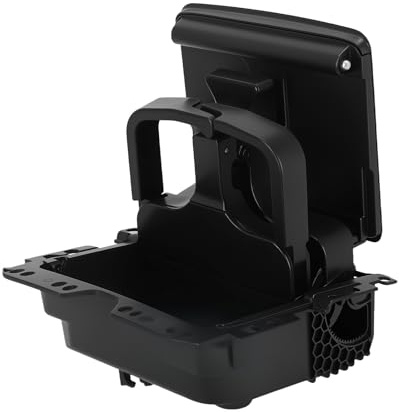 maXpeedingrods Car Cup Holder Drink Holder for VW Golf Plus 2012-2014 for Sharan 2011-2017 for Tiguan 2008-2017 for Seat Alhambra 2011-2016 7N0862533 7N086253382V Rear Dual Cup Holders PC Plastic