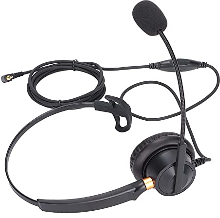 Eacam Einseitiges Headset mit Bequemer Passform und Klarer Sprachübertragung für Geschäftsgespräche Im Eleganten Schwarzen Design