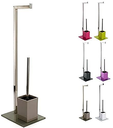 MSV Kombi-WC INOX & Taupe Glas