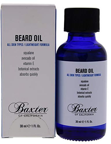 Baxter of California Beard Oil - Nourishing & Smooth Beard Growth Formula For All Types - Woody Scent - Lightweight 30ml