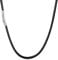 U7 Braided Leather Cord 2mm Mens Custom Name Cool Black Necklace Personalised Jewellery 24 Inch
