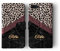 Tirita Personalised Initials Custom Wallet Leather Flip Phone Case Compatible with iPhone 7 Plus & 8 Plus PRINTED GLITTER, NOT REAL GLITTER Animal Print Leopard Cheetah Snake Tiger