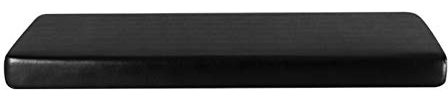 SWECOMZE 1 Stück PU Leder Sofa Schonbezug Sitzkissenbezug, 1/2/3/4 Sitzer Wasserdicht Sitzkissenschutz, Überzug Bezug Für Sofa Sitzkissen (schwarz,3 Sitzer)