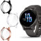 Giaogor - Custodia protettiva in TPU per smartwatch Garmin Venu 2S/Venu 2, confezione da 3, colore: Nero + Trasparente+Oro Rosa