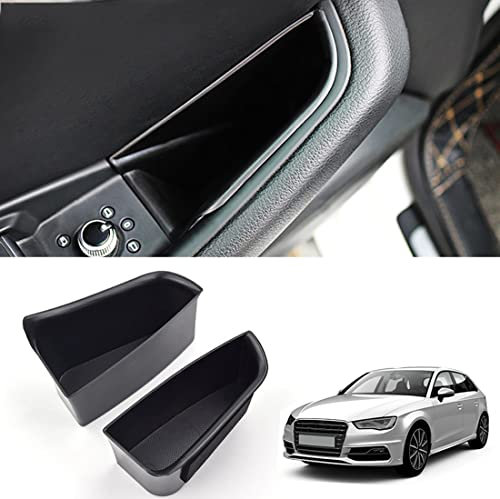 Auto TüRgriff Tasche SeitentüR Organizer Aufbewahrungsbox FüR AutotüR Armlehne Container Tablett FüR A3 8V 2014 2015 2016 2017 2018 2019 Innenraum Stauraum ZubehöR