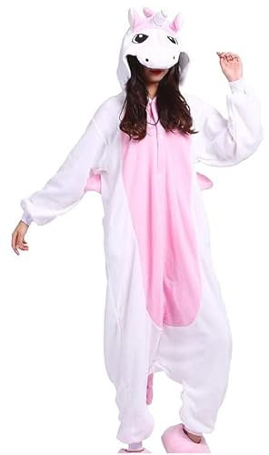 chuangminghangqi Pyjama Animal Costume Combinaison Outfit Adulte Unisexe Onesies Ensembles de Pyjama Vêtements de Nuit Sleepwear (Rose, XL)