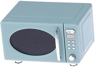Oshhni Dollhouse Oven Mini Microwave, Simulation Life Scene, Kitchen Furniture 1:12 for DIY Micro Landscape Gift Oranments Accessories Birthday, Blue