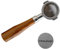 Coffee Espresso 304 Stainless Steel & Wooden Bottomless Portafilter 2 Ears 51mm with Filter Basket & Puck Screen Filter Fits for Delonghi Coffee Machine ECO310/BCO430/EC260/EC155/ECP3630/ECP3120