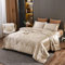 Luofanfei Steppdecke 240x220 4 Jahreszeiten Ganjahresdecke Satin Seide Gold Uni Farbig Muster Sommer Winter Bettdecke Atmungsaktive Zudecke Schlafdecke Weiche Sommerdecke Quilted Gesteppte Tagesdecke