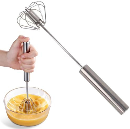 Frusta in acciaio inossidabile frusta manuale Frusta semiautomatica per mescolare, uova, salse, fruste per schiuma, sbattitori manuali