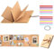 ERBO Fotoalbum zum Selbstgestalten (28x21cm), Akkordeon-Falten-Sammelalbum, DIY Scrapbook FotobuchKann als Abschluss Geschenk, Geburtstagsgeschenk, Hochzeitstagsgeschenk (34 Seiten, Hellbraun)