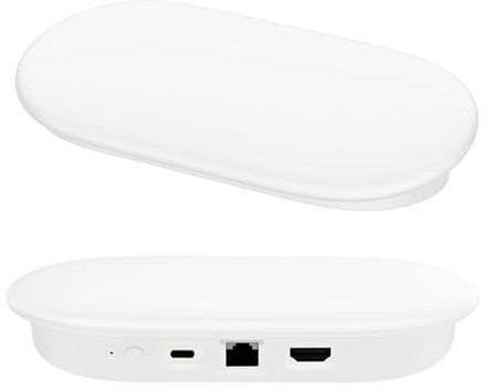 Caso para Google TV Streamer 4K, Caja Protectora de la TV, Cubierta Protectora del Caso del silicón, cáscara Protectora de la Manga (Blanco)