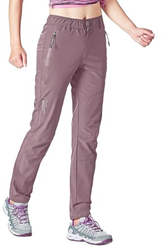 Rdruko Wanderhose Damen Outdoorhose Leichte Schnelltrocknend Trekkinghose UV-Schutz UPF 50+ Funktionshose Atmungsaktiv Hosen Sommer