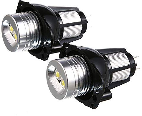 Huudngeje 2X Led Ojo De Angel Bombilla Luz De Marcador De Anillo 20W para E90 E91