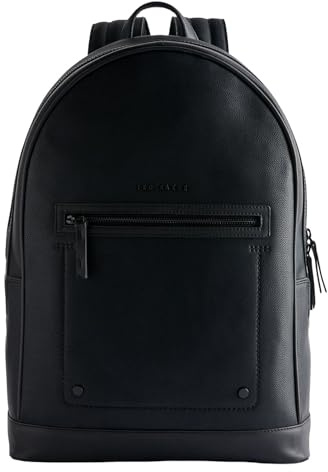 Ted Baker Lansen Recycled Leather Backpack Black, black, One Size