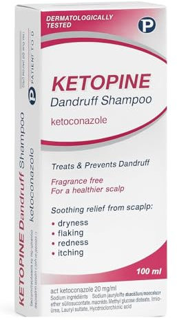 Ketoconazole 2% Anti-Dandruff Shampoo 100 ML - 20mg/g - Helps with reducing itching Inflammation and Flakes