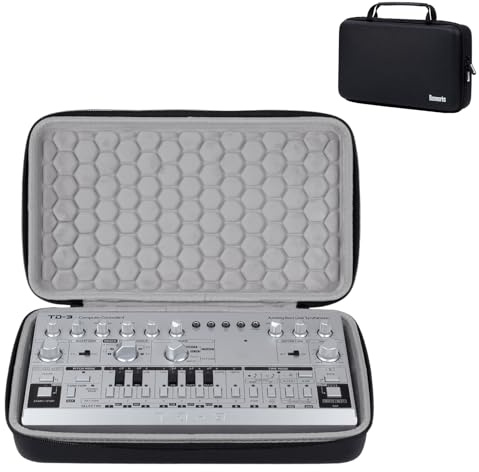 Banworks Custom PU Hardshell Reisetasche für Behringer TD-3/RD-6/TB-303 | Analog-Bass-Synthesizer Aufbewahrungs- & Tragetasche Performance Controller Bag JT/HCQSNB-07 (Nur Tasche, 1 Stück)