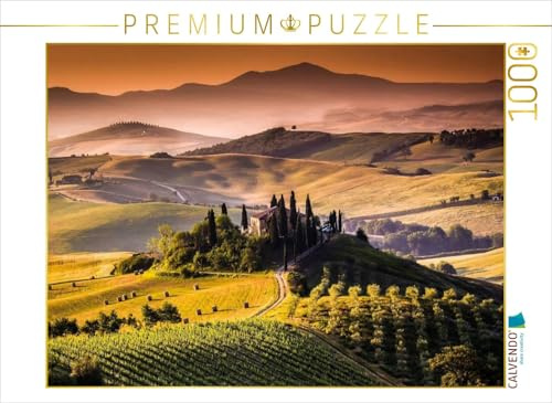 CALVENDO Puzzle Weinanbaugebiet und Landschaft in der Toskana 1000 Teile Puzzle quer | Lege-Größe cm Foto-Puzzle für glückliche Stunden