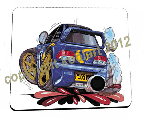 Top Banana Gifts Subaru Impreza WRC- Blue - Koolart Premium Quality Mouse Mat 0030