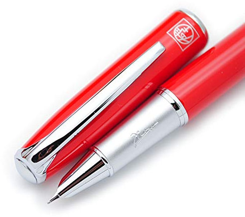 czxwyst Picasso 916 Malage Fountain Pen Original Box (Red, Extra Fine Nib)