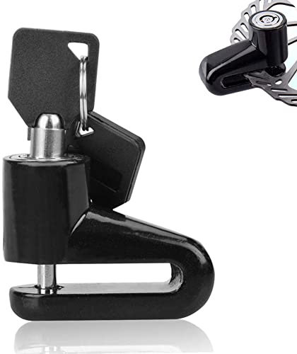 Lucchetto Antifurto, Blocco Freno a Disco Moto Impermeabile Blocco Rotore Disco Blocco Freno di Sicurezza Bloccadisco per Moto Bici Scooter Elettriche delle Motociclette - Nero