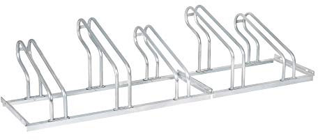 STIER Range-vélos pour 5 vélos, galvanisé, acier, 5 supports, râtelier vélo, porte vélos