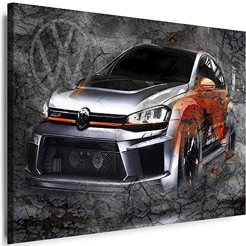 Myartstyle - Bilder Auto VW Sportwagen Cars 120 x 80 cm Leinwandbilder XXL - 1 Teilige Wandbilder Kunstdrucke w-a-2027-53