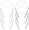 Rundstricknadel-Set, 40,6 cm, rund, Metall, Größe 15, 11, 9, 7, 5, 2