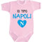 Body Neonato Bimba Bimbo bebé Pigiama IO TIFO Napoli (Rosa, 3 Mesi)