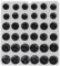 BIG-SAM 36 Druckknöpfe | 10mm, 12mm und 14mm | silberfarben und/oder schwarz Mix | aus Metall | zum annähen (schwarz)