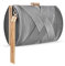 zebrum Bolso de mano de noche para mujer, bolso de mano de diseñador para fiesta, Elegante borla gris, Talla única