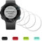 iDaPro Displayschutz Schutzfolie für Garmin Swim 2 GPS Schwimmen Smartwatch + 4-teiliger Ladeanschlussschutz 9H Härte Gehärtetes Glas Displayschutzfolie Einfache Installation [4 Stück]