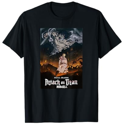 Attack on Titan Season 4 Key Art with Show Logo Anime T-Shirt