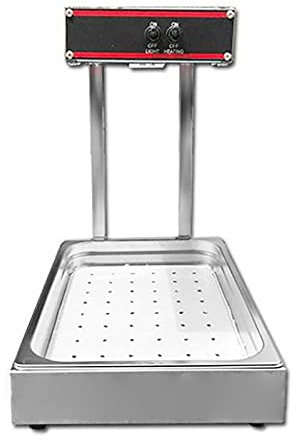 Pommeswärmer, Speisenwärmer Wärmebrücke Frittenwanne Warmhaltegerät 1KW 220V 30-110 ℃ für Tee Restaurant Bäckerei Kuchenraum Getränkeladen Café