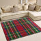 Teppich Weihnachten Rot und Grün Schottenkaro Kariert Gestreift Muster Rutschfest Wohnzimmer Teppich Gemütlich Schlafzimmer Home Urlaub Dekor Geschenk Kinder Spielmatte 160 x 122 cm
