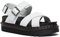 Dr. Martens Cross Strap Sandal, Sandali Donna, Bianco(White), 40 EU