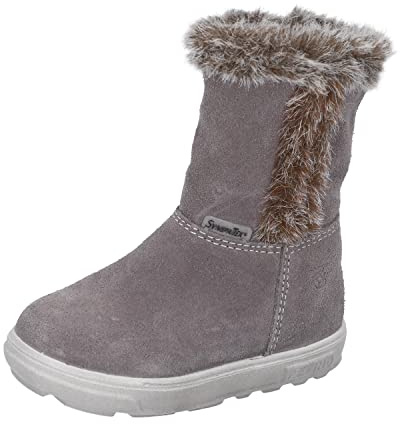 RICOSTA Baby Mädchen Winterstiefel USKY,Kinder Lauflernschuhe,WMS:Mittel,lose Einlage,Sympatex,Winterschuhe,uebergangsstiefel,Meteor (460),23 EU