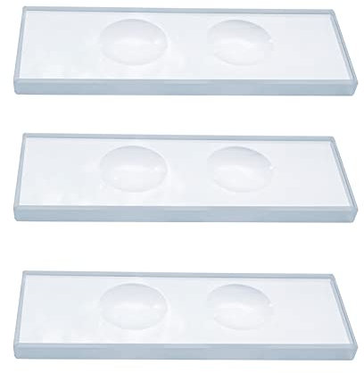 MUHWA Microscope Slide Double Concave, 5mm Thick (3)